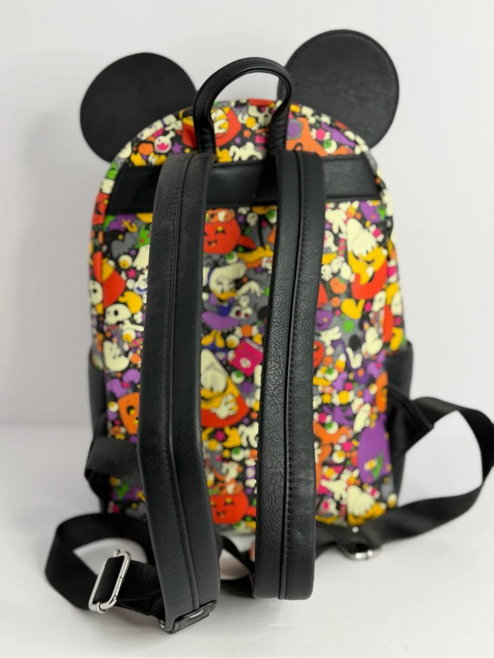 Disney Parks 2022 Loungefly Halloween Mickey & Friends AOP Mini Backpack NWOT